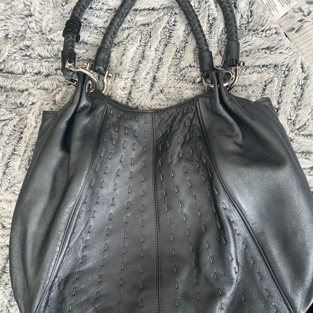 Versatile Via Spiga Gray Tote Bag